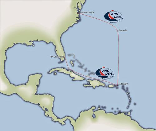 ARC USA map both routes ©  SW